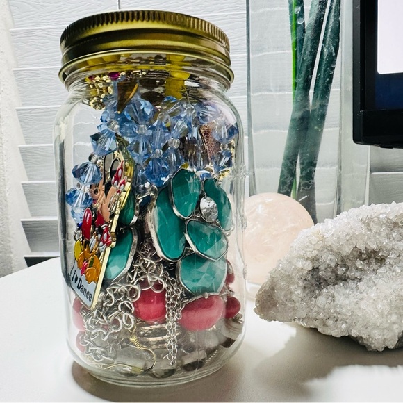 Mystery Jewelry Jar – Colorful Modern Vibes – 16oz - Picture 1 of 2